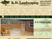 Tablet Screenshot of kdlandscapingllc.com